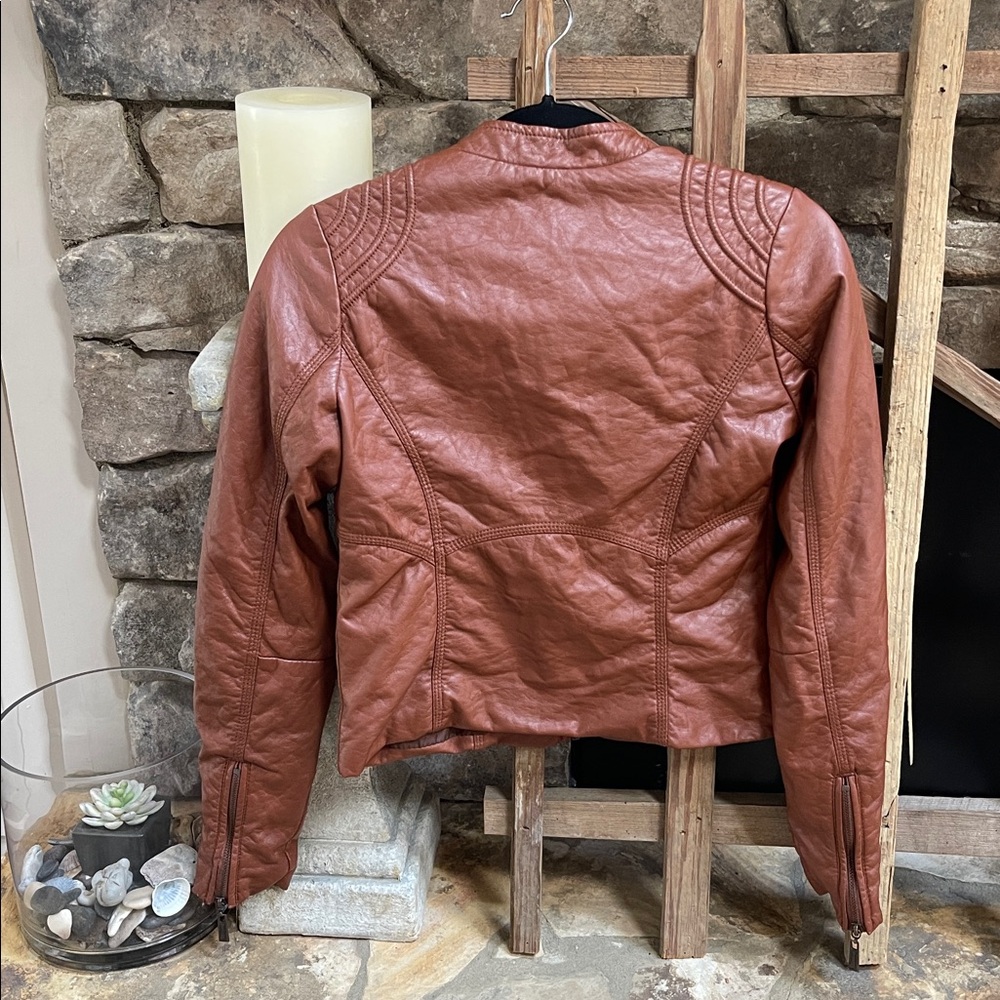 Faux leather jacket by joujou size extra small. - Picture 2 of 6